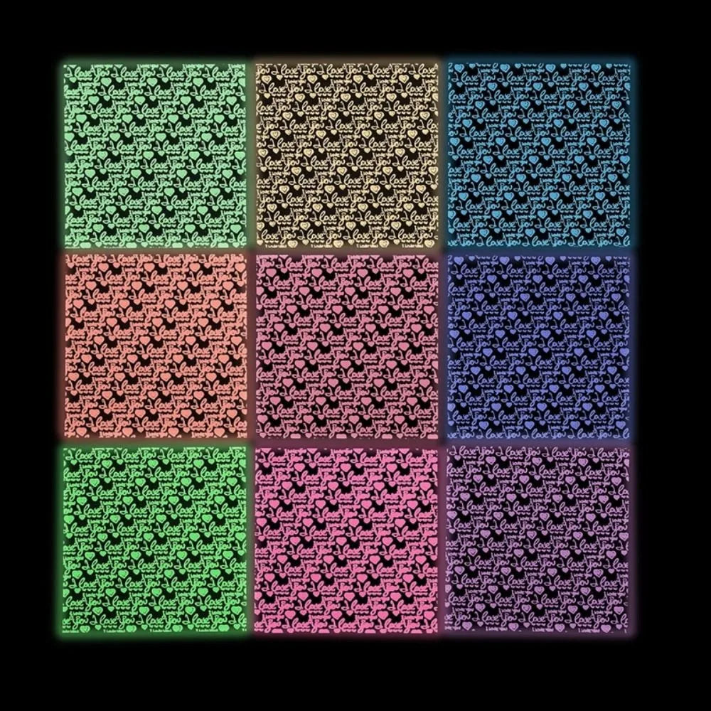 Luminous Origami Paper Square Scrapbook Paper Single-sided Printing Card Paper Gift W alternate view