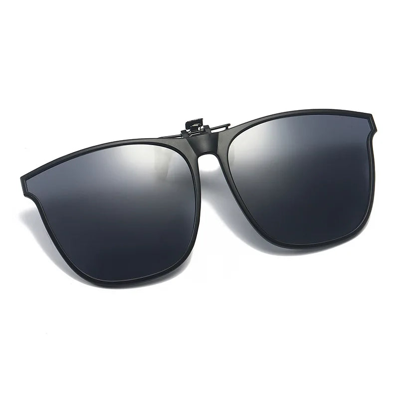 Polarized Clip On Sunglasses Men Car Driver Goggles UV400 Sun Glasses Anti Glare Vintage detail view