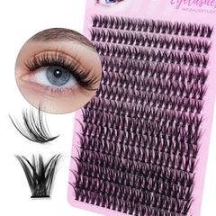 280pcs 40D Clusters False Eyelashes DIY Volume Individual Wispy Fluffy Lash Extensions for Makeup