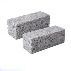 1PC BBQ Grill Cleaning Brush with Pumice Brick Block - Outdoor Kitchen Barbecue Cleani close-up view