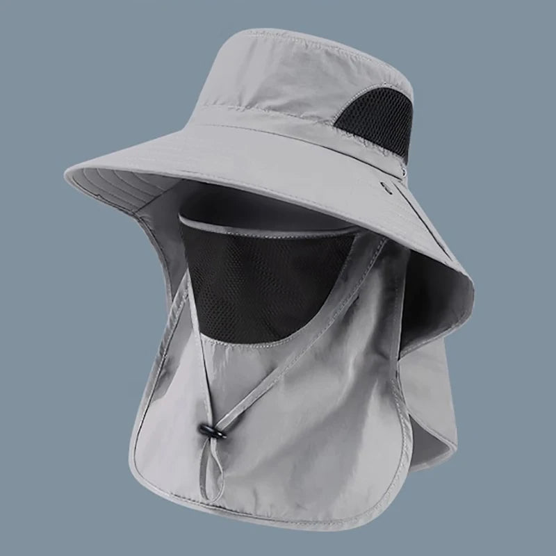 UV Protection Sun Hat | Outdoor Fishing and Hiking Cap with Neck Flap alternate view