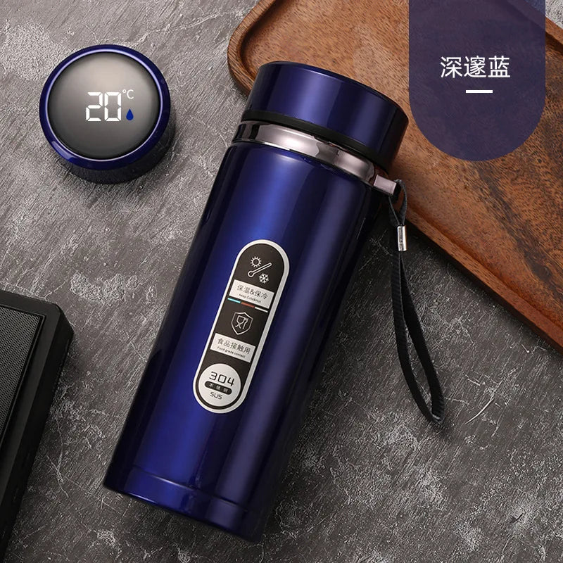 Steel Vacuum Insulated Water Tumbler 800/1000ml Double Wall Leak-proof Travel Mug Wate close-up view