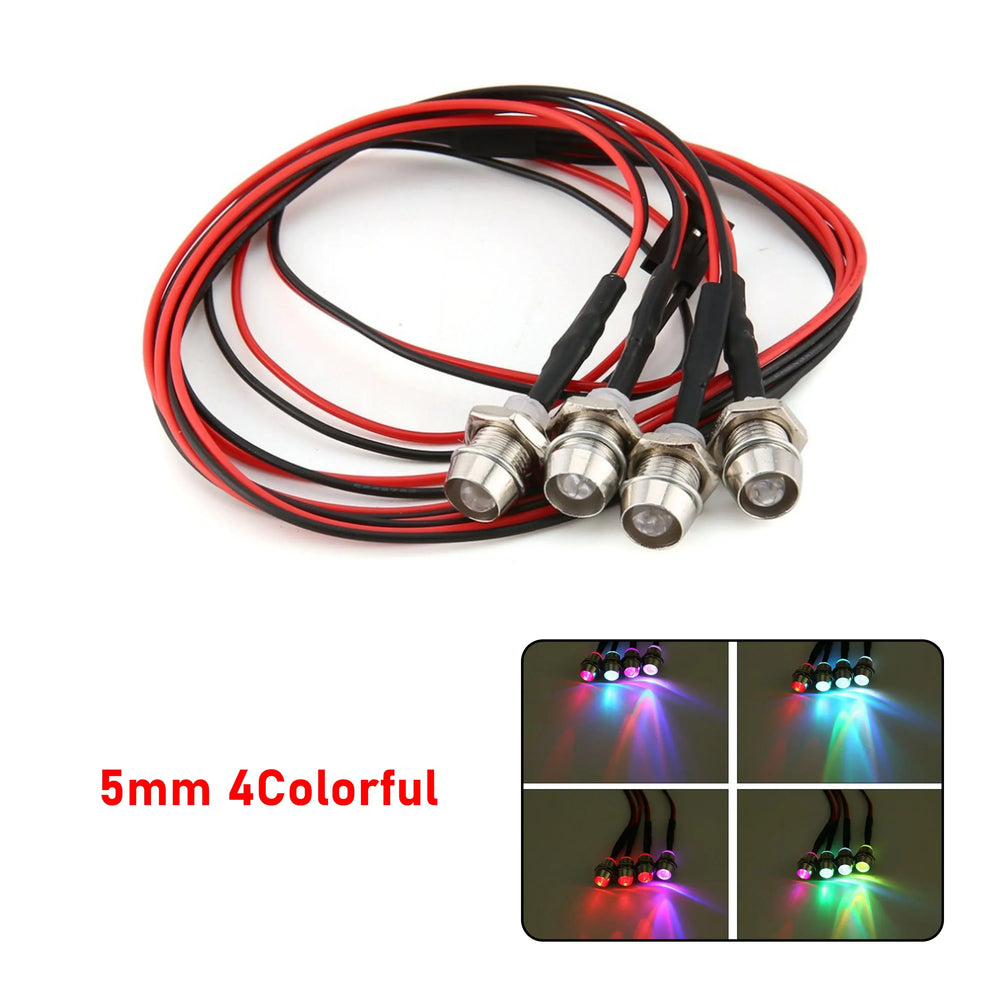RC LED Light Kit Headlamps for 1/10 1/8 1/12 RC Car Truck Crawler Drift Car Headlight alternate view