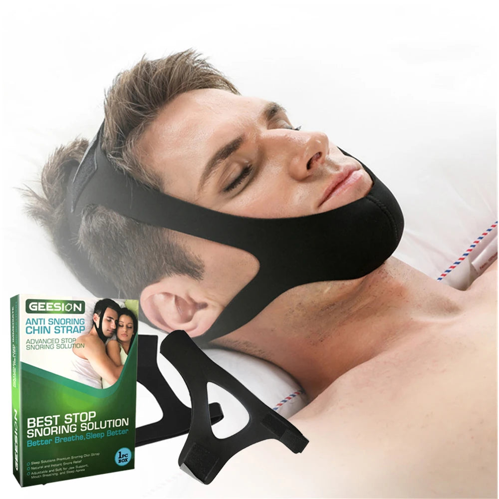 Anti-Snoring Chin Strap | Skin-Friendly Snore Stopper for Better Sleep detail view