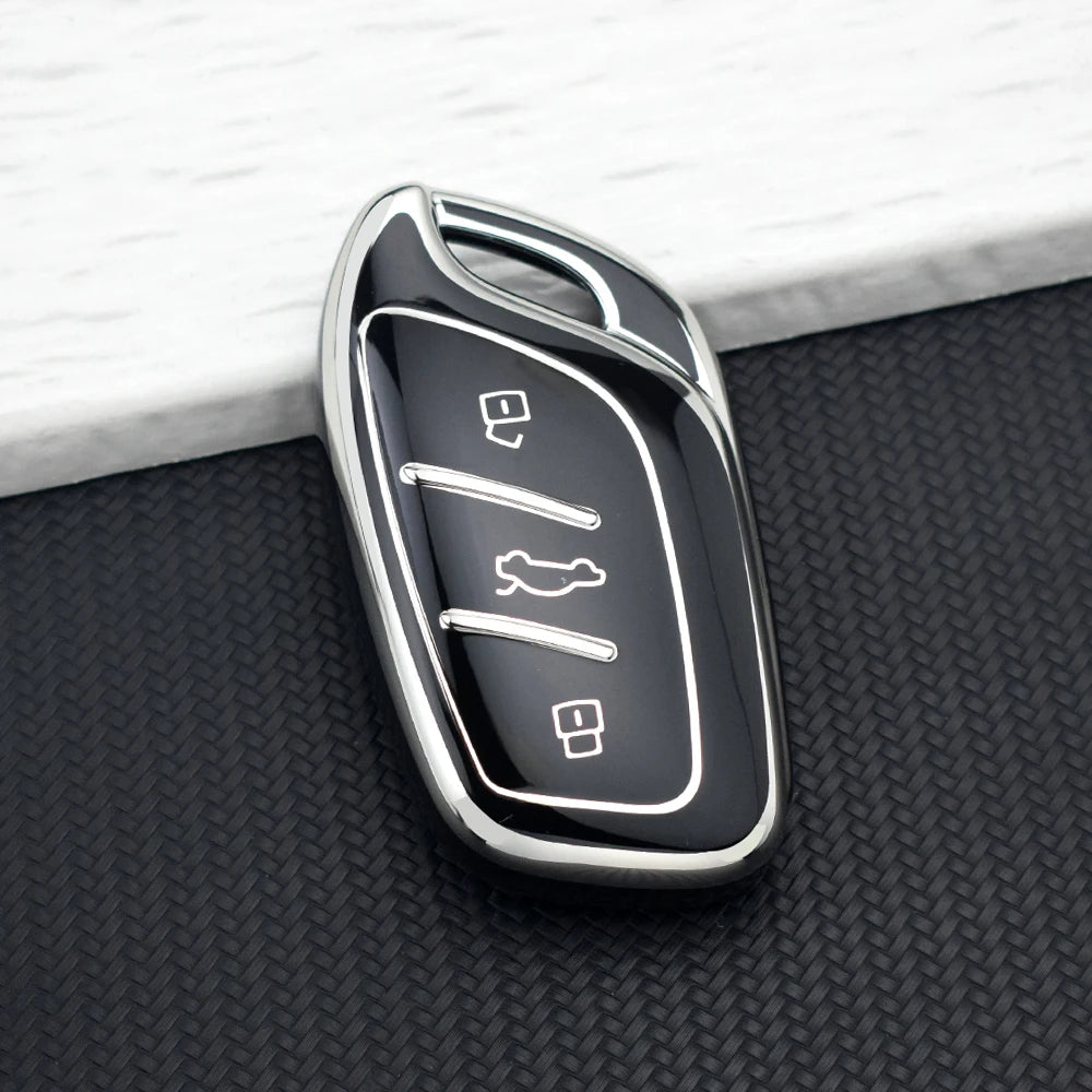 Soft TPU Car Key Case Cover Fob For MG ZS EV MG4 HS EHS MG5 MG6 MG3 MG7 GT ZX For Roe alternate view