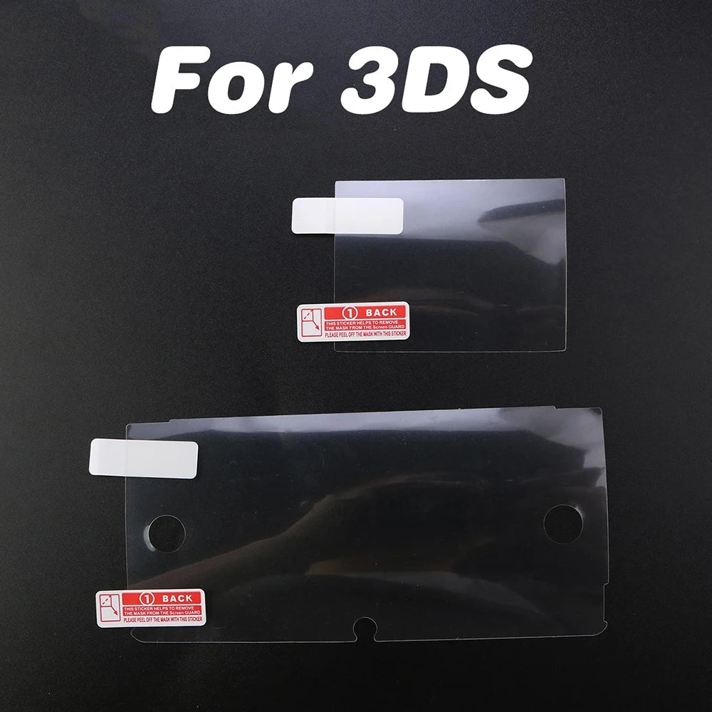 1Set Protective Film For New 3DS XL LL Clear Top Bottom Screen Protector Films For Nintend 3DS XL/LL