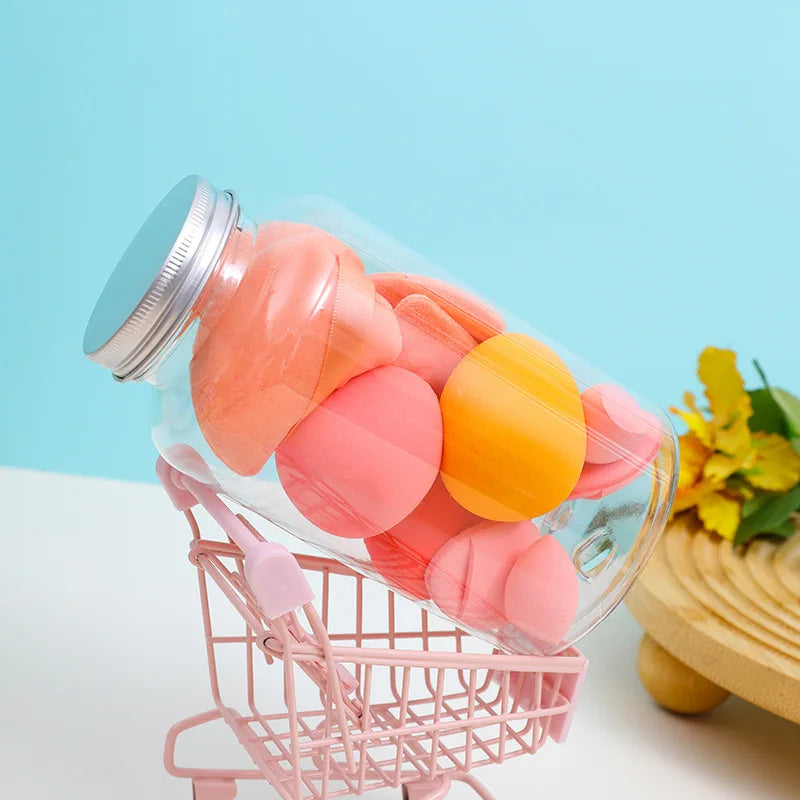 12/14Pcs Makeup Sponge Set | Cosmetic Blender Beauty Eggs and Foundation Puffs lifestyle view