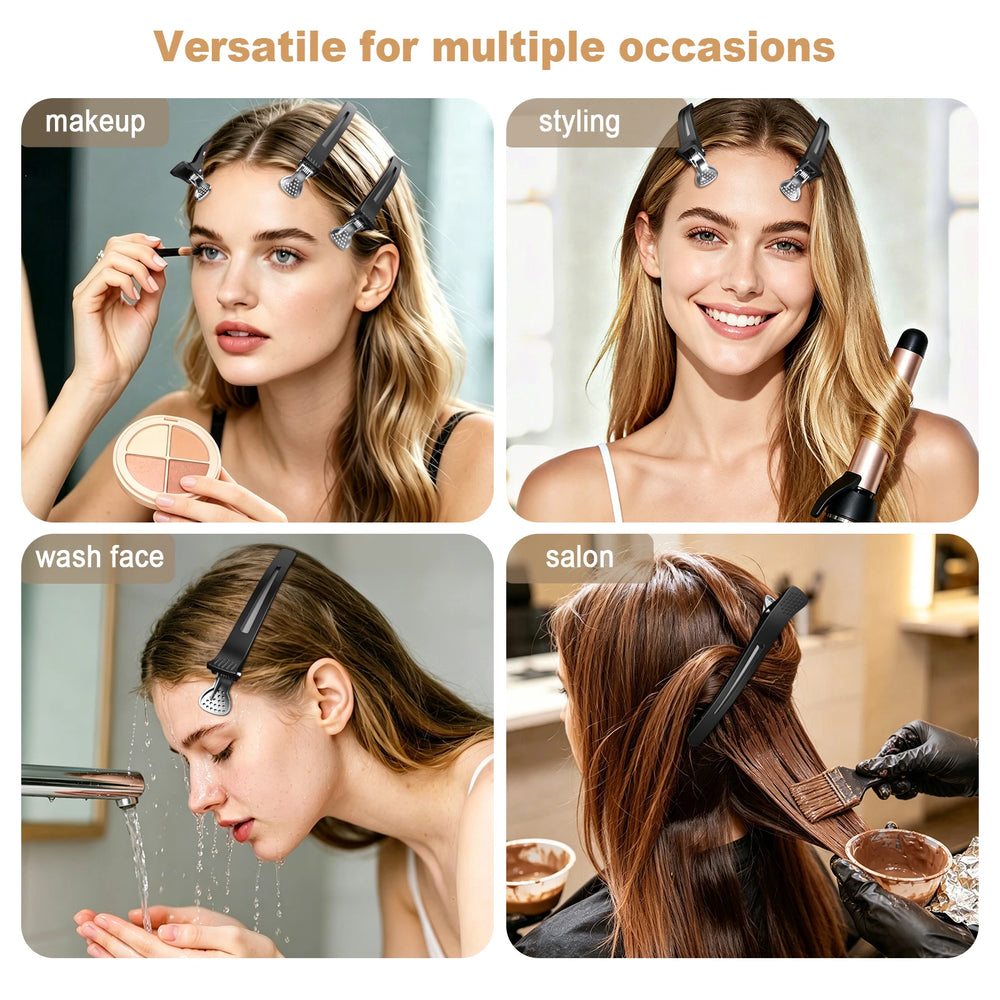 Duckbill Alligator Hair Clips for Hairdressing and Styling additional angle