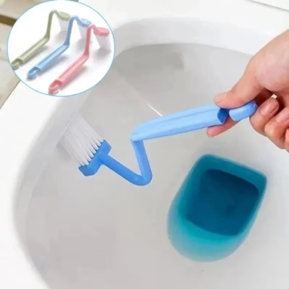 1/2/3PCS Curved Toilet Brush Long Handle Toilet Cleaning Brushes Household Deep Cleaning Tools Bathr