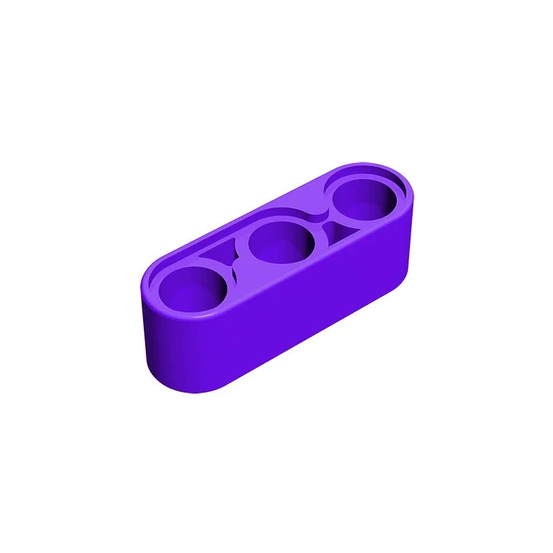 Gobricks GDS-663 Technical Liftarm Thick 1 x 3 | Compatible Building Block for DIY Cre close-up view