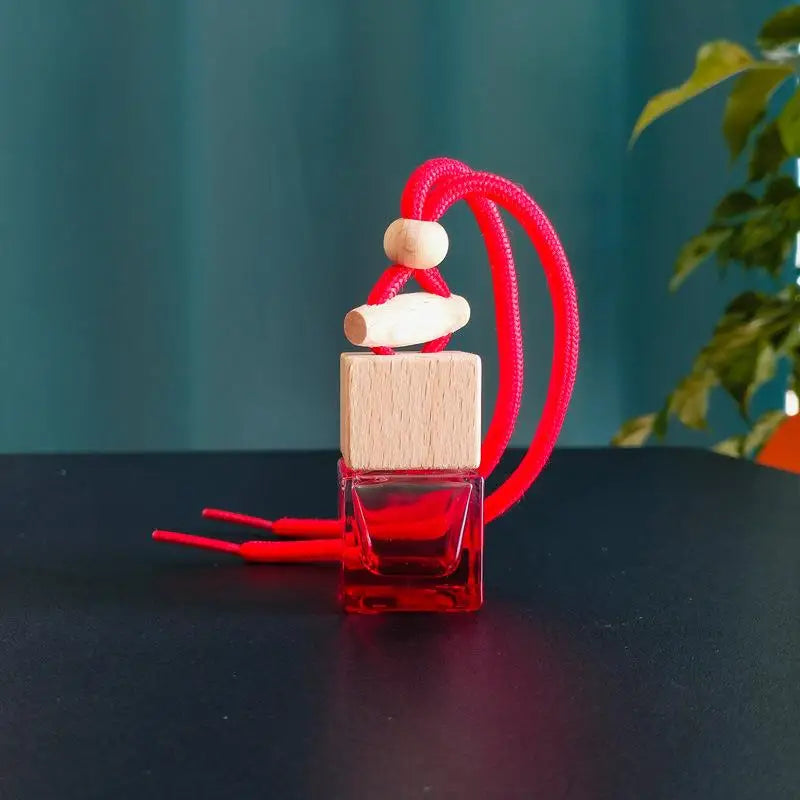 Square Glass Car Essential Oil Diffuser Pendant lifestyle view