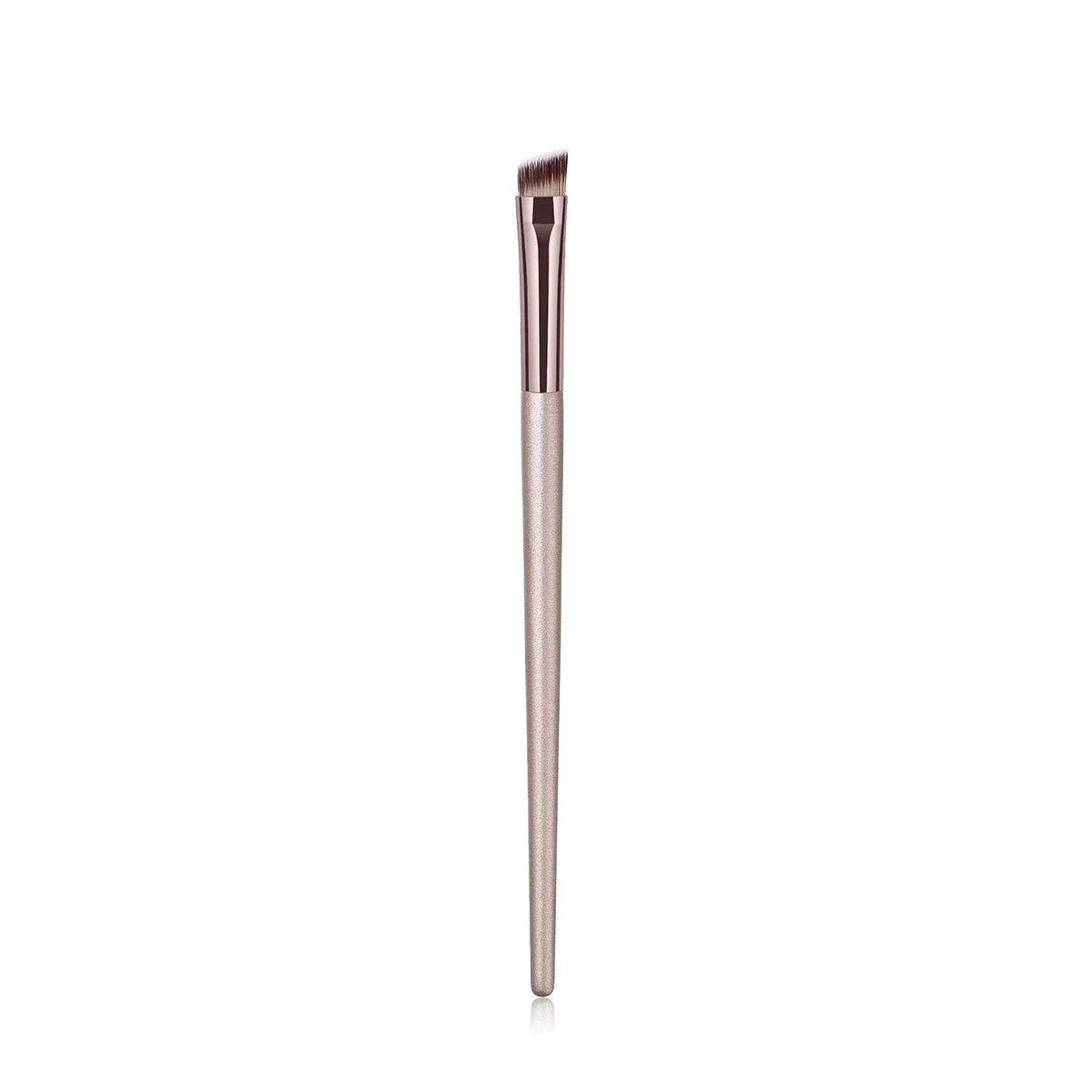 Champagne Makeup Brush Set | Foundation & Powder Flat Head Cosmetic Brush additional angle