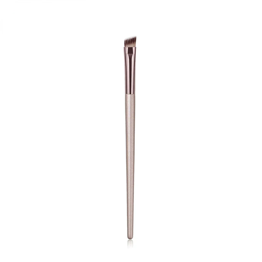 Champagne Makeup Brush Set | Foundation & Powder Flat Head Cosmetic Brush additional angle