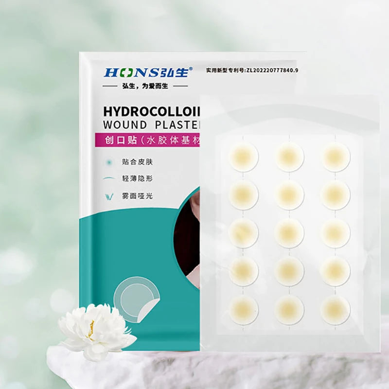Invisible Acne Patches | Hydrocolloid Pimple Spot Stickers for Clearer Skin