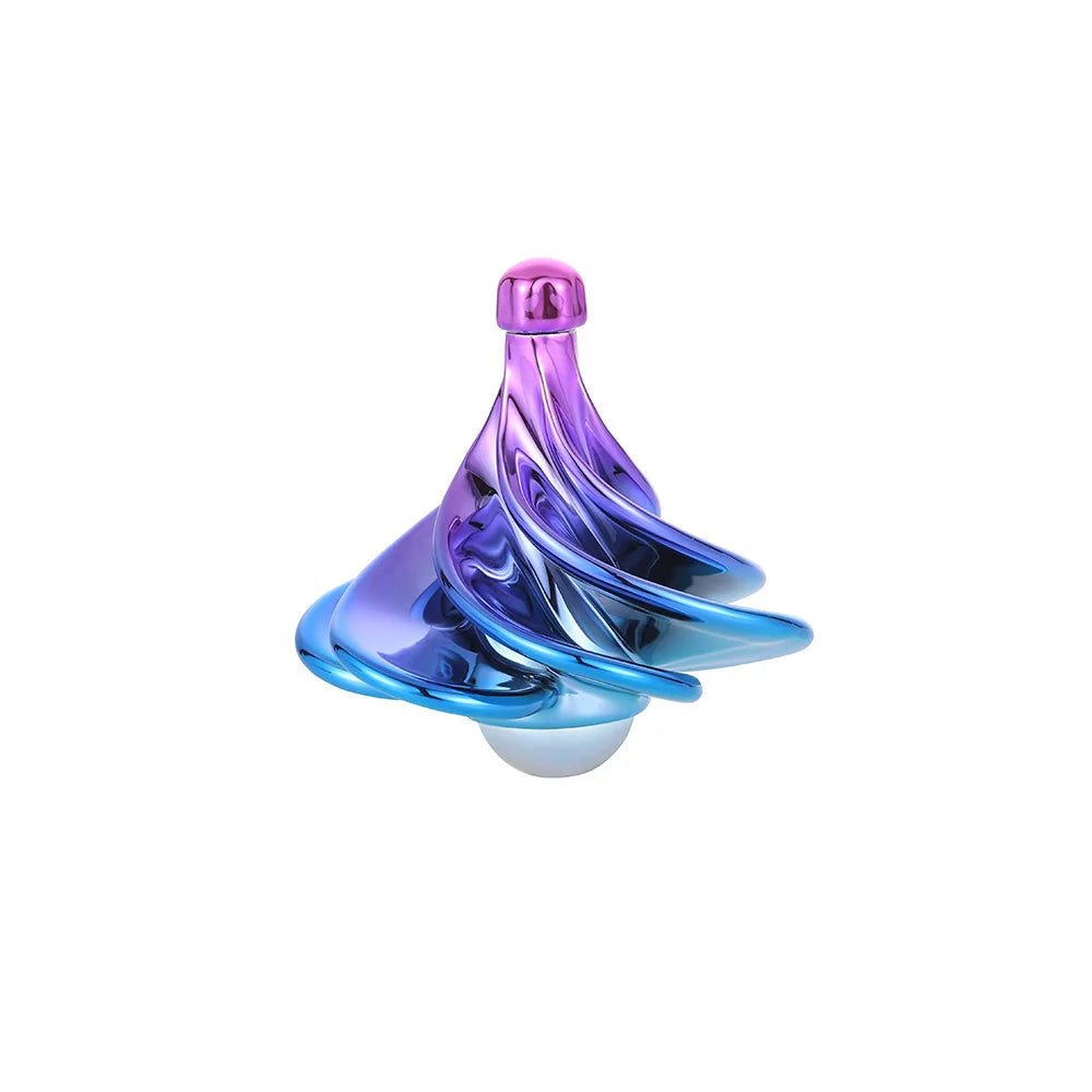 Wind Up Desktop Toy | Rotating Kinetic Spinner Fidget Stress Relief Gift additional angle