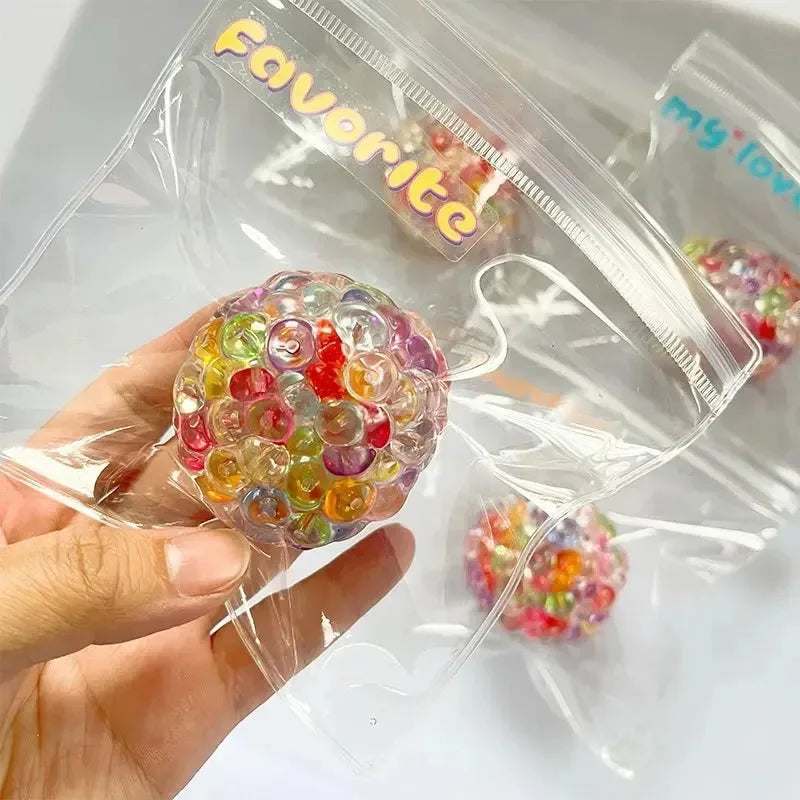 Squishy Balls Ice Beads Stress Relief Toy | Super Soft Sensory Fidget Toy for Kids Adult detail view