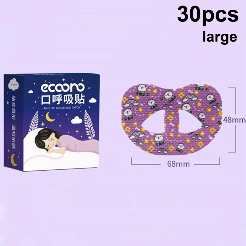 30 PCS Cartoon Anti-Snoring Nose Patch | Sleep Aid Mouth Closure Tape alternate view