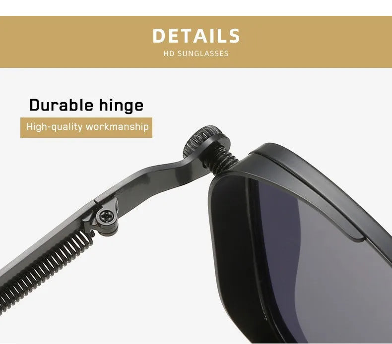2025 Polarized Sunglasses | Men’s High-End Alloy Frame Fashion Eyewear with UV Protectio detail view