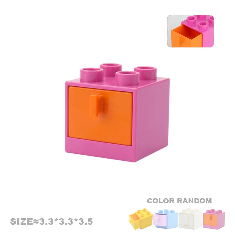 Spielhaus-Bausteine-Set | Kompatibles Möbelzubehör für Kinder