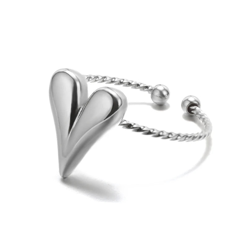 316L Stainless Steel Rings for Women Gold Color Never Fade Luxury Classic rings wedding detail view