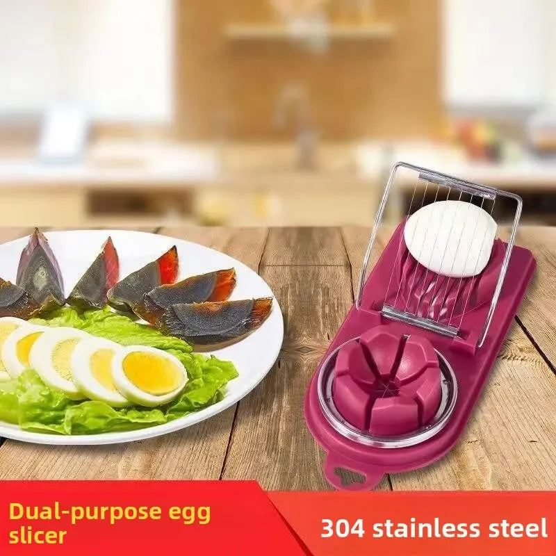 Multi-functional Egg Slicer, Egg Slicing and Cutting Device, Fancy Dicing and Cutting