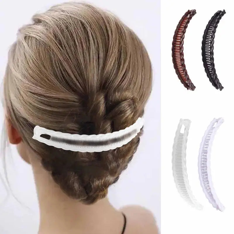 Acrylic Banana Hair Clip Fishtail Ponytail Clip for Women lifestyle view