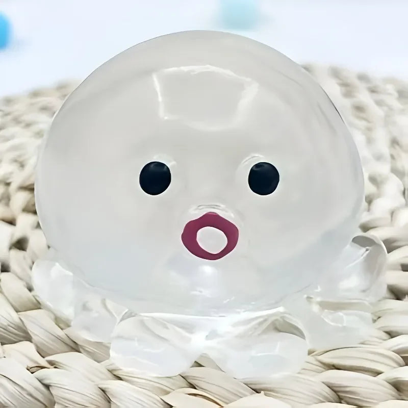Squishy Ocean Octopus Squeeze Fidget Toy Simulation Stress Relief Slow Rebound Toy Can close-up view