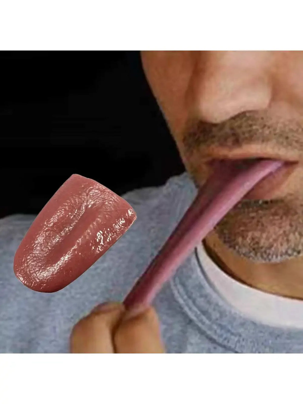 1PC-Hot Horror Funny Tricks Whole Person False Simulation Rubber Tongue Prank Maker T alternate view