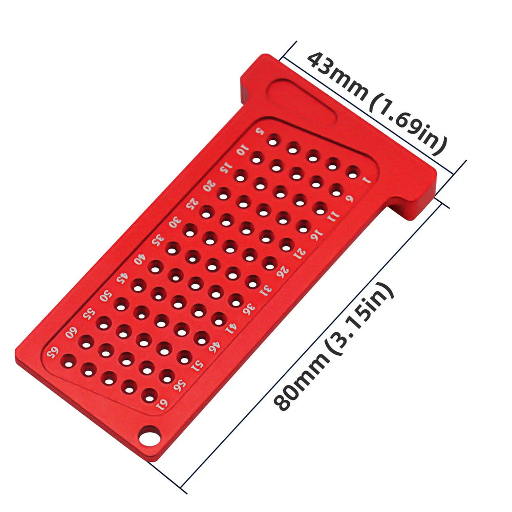Woodworking T-Square Hole Scribing Ruler | Metric and Inch Marking Gauge for Right An alternate view