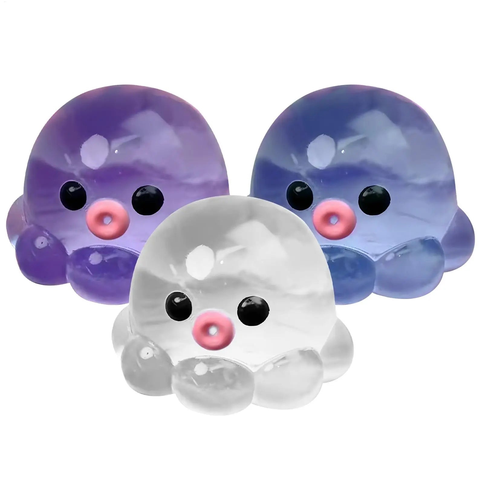 Glowing Octopus Bubble Pop Fidget Toy | Squeeze Sensory Ball with Soft Popping Sounds lifestyle view