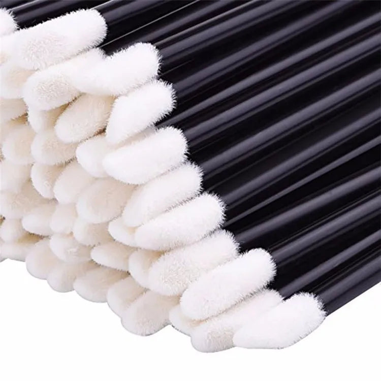 5/50/100 Pcs Lip Brushes Soft Cosmetic Lip Brush Lipstick Lip Glossy Wands Cleaner Ap lifestyle view