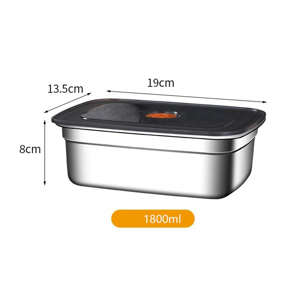 Stainless Steel Camping Lunch Box | Large Capacity Leak Proof Food Storage Containe additional angle