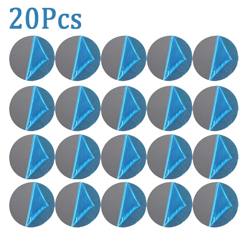 1-20pcs Metal Plates Iron Sheet Sticker for Car Magnetic Phone Holder Phone Back Past alternate view