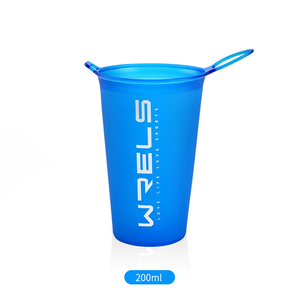 WRELS 200ml Sports Water Bottle Folding Portable Drinking Mugs BPA Free Soft Water Cu alternate view