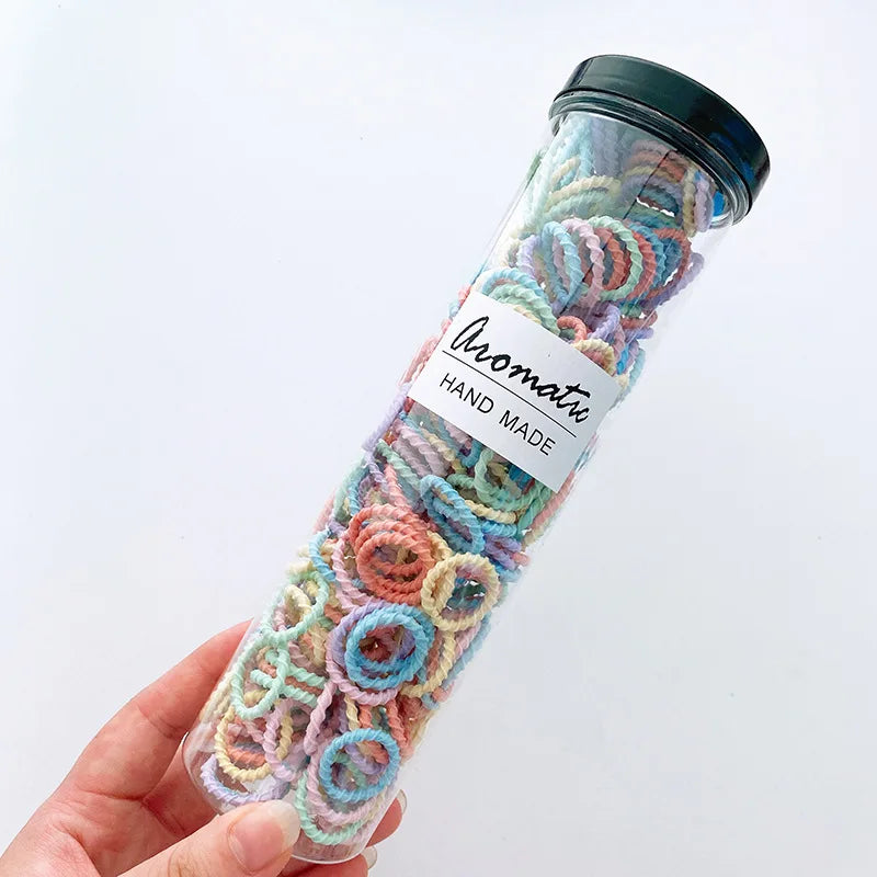 100 Piece/set Elastic Hair Bands Girls Baby Hair Accessories Child Hair Ring Head Rope S detail view