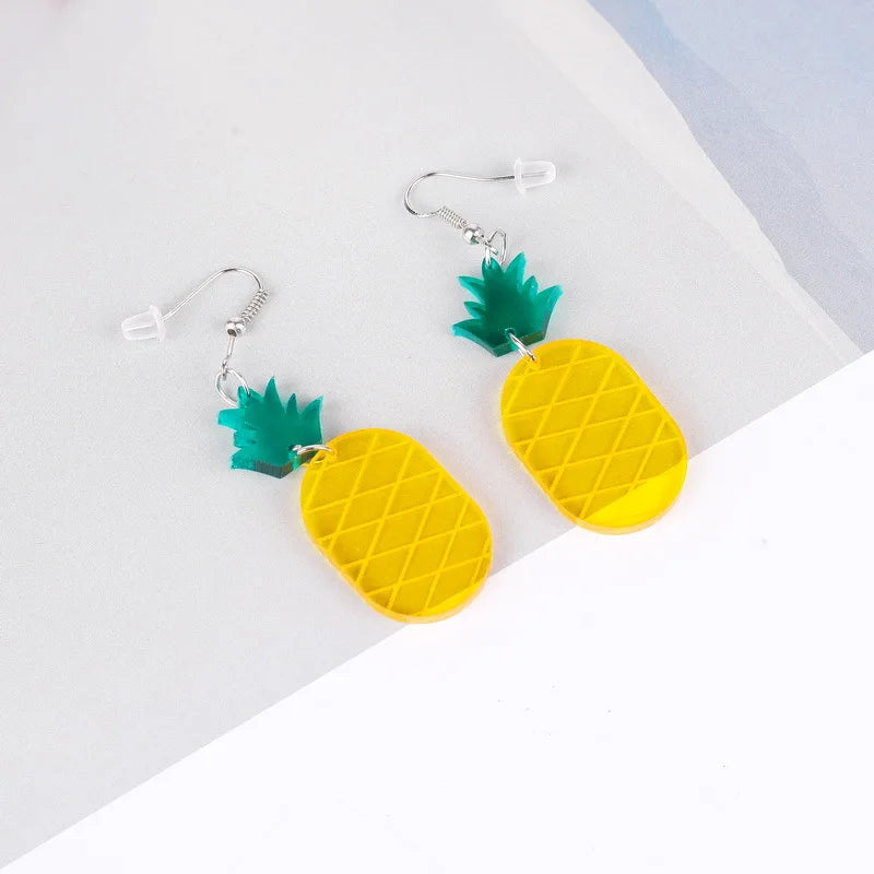 Food Drop Earrings Hamburger Pizza Chicken Leg Candy Bottle Resin