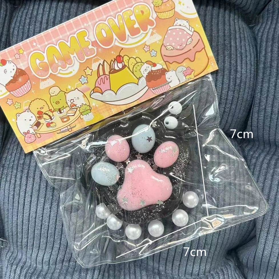 Squishy Cat Paw Stress Toy | Soft Jelly Fidget Toy for Anxiety Relief additional angle