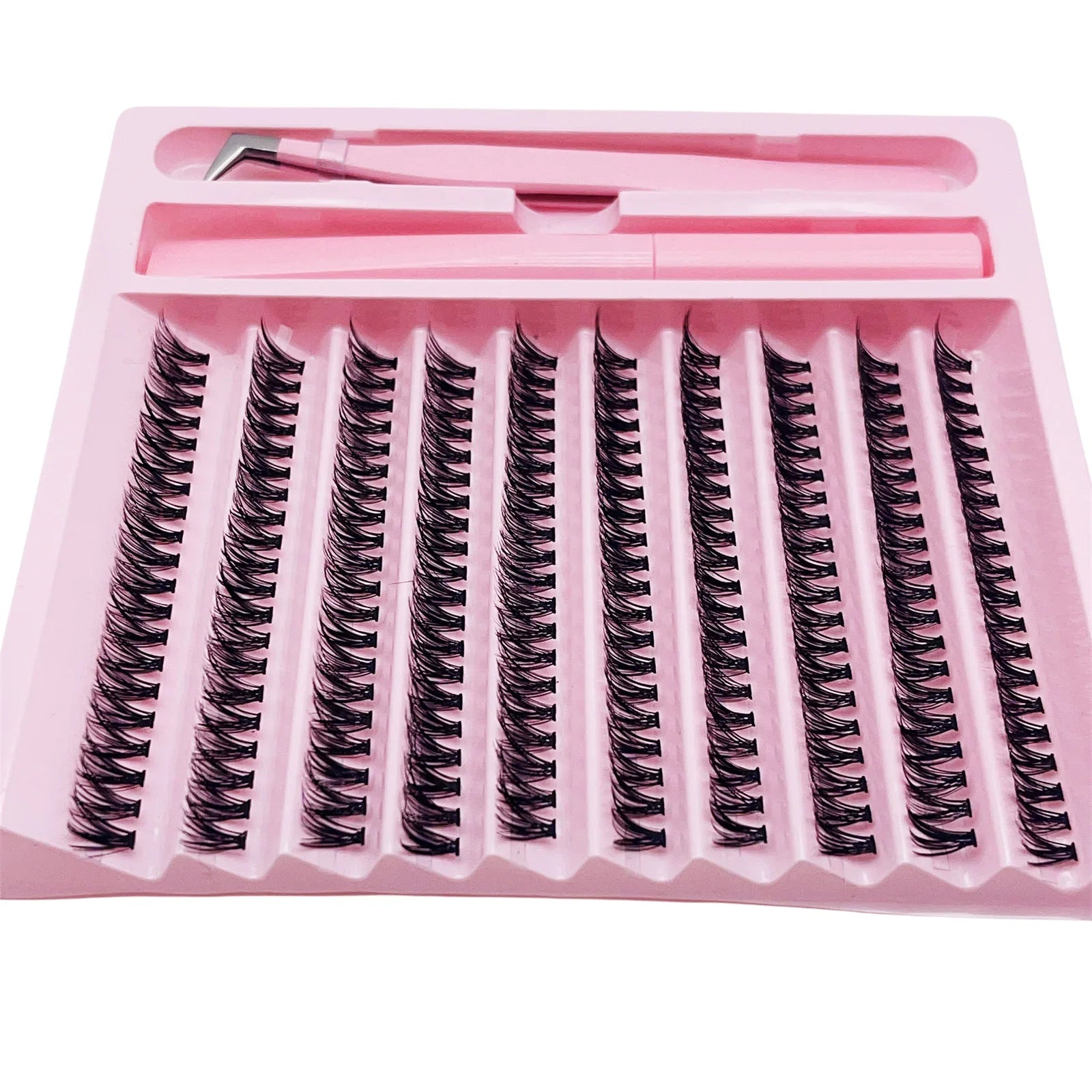 Cluster Lashes D Curling False Eyelash Clusters 200pcs DIY Lash Extension Kit With Bo lifestyle view