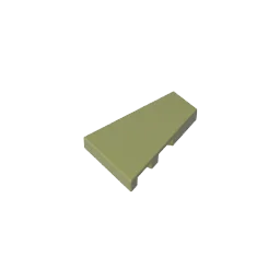 Gobricks GDS-M540 Tile Special 2 x 3 Pentagonal (right) | Compatible Building Block Piec detail view