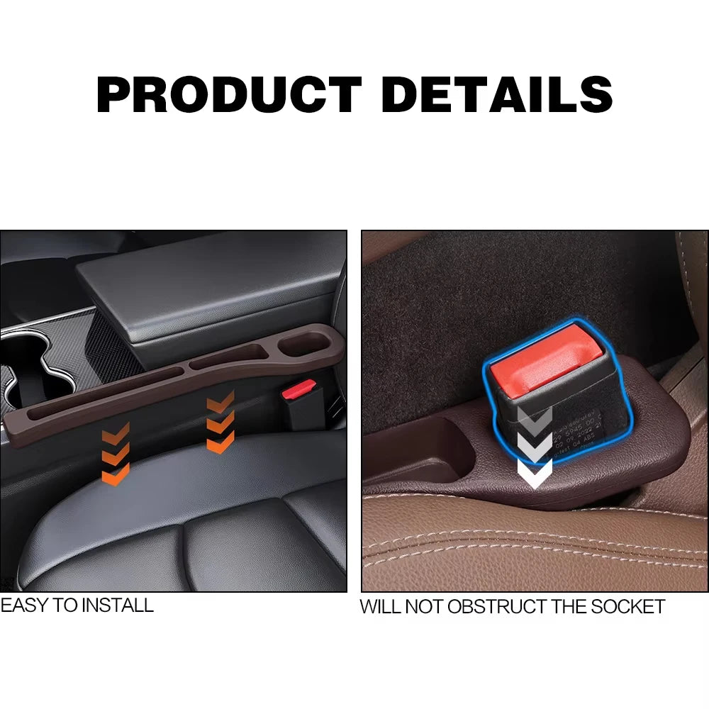 Car Seat Gap Filler Console Organizer 2PCS