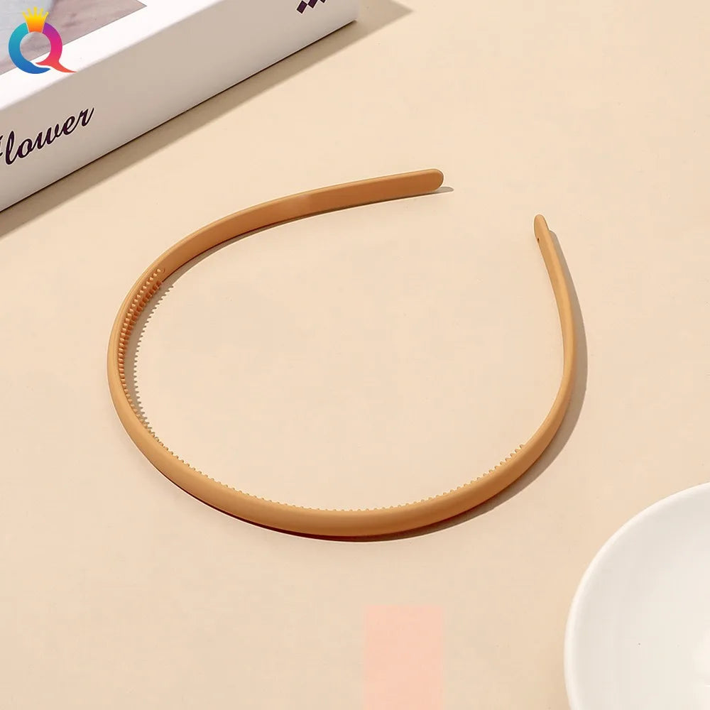 Plastic Frosted Non-slip Face Wash Hairbands Headband Women Girls Hair Head Hoop Bands S detail view