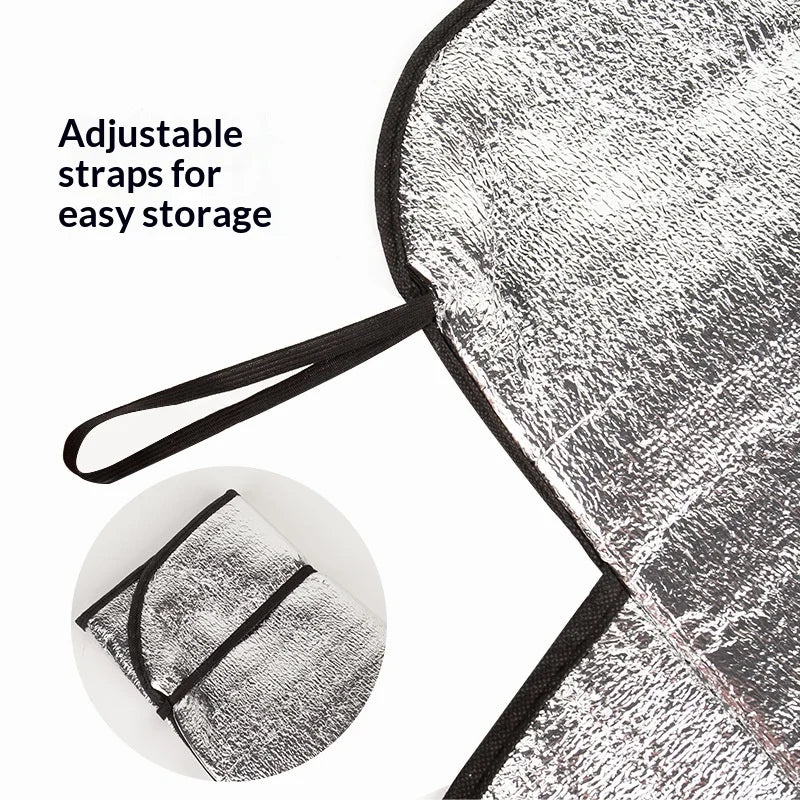 Car Windshield Snow Cover | PE Aluminum Film Winter Ice & Frost Shield detail view