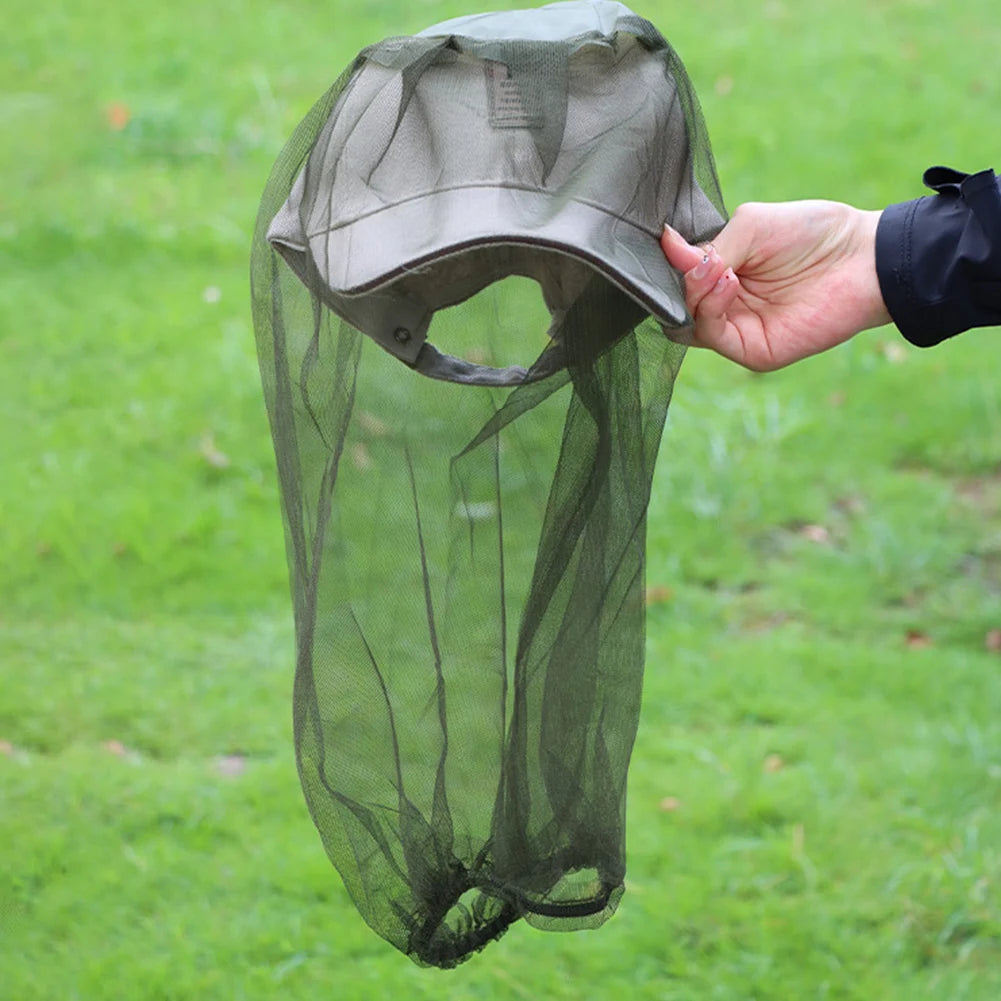 Fishing Mosquito Head Net | Bug Mesh Face Protector for Camping lifestyle view