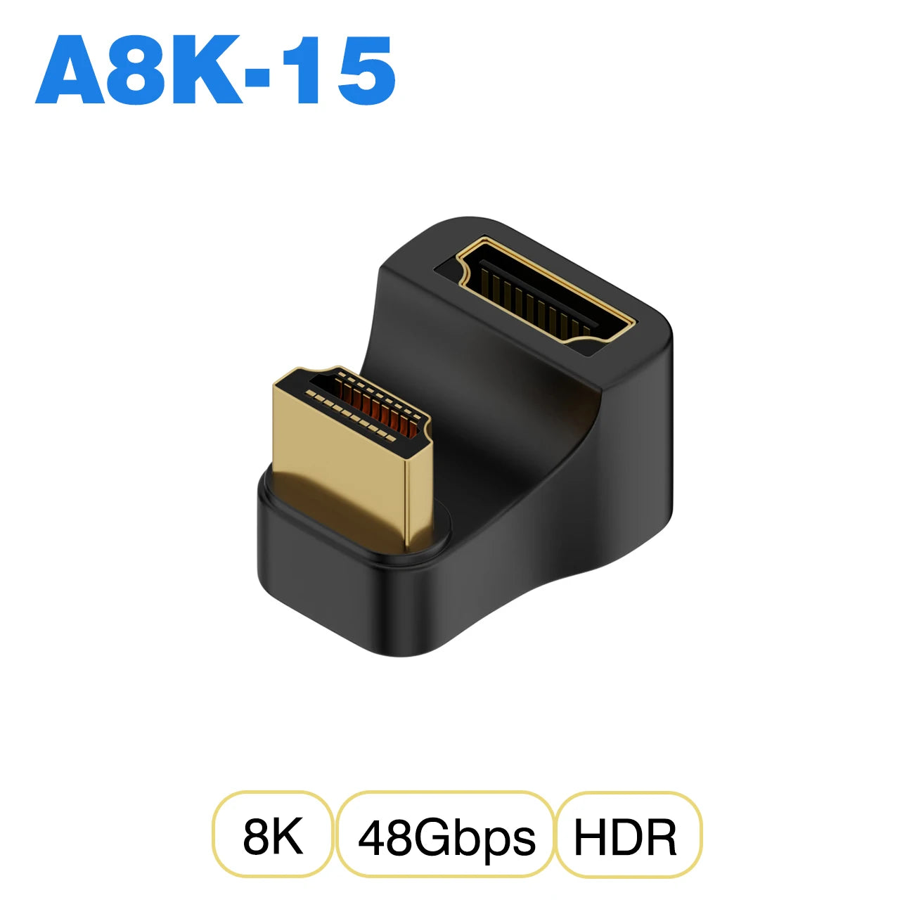 HDMI-Compatible Adapter | Mini and Micro HDMI to HDMI 2.1 Converter 48Gbps 8K60Hz 4K12 close-up view