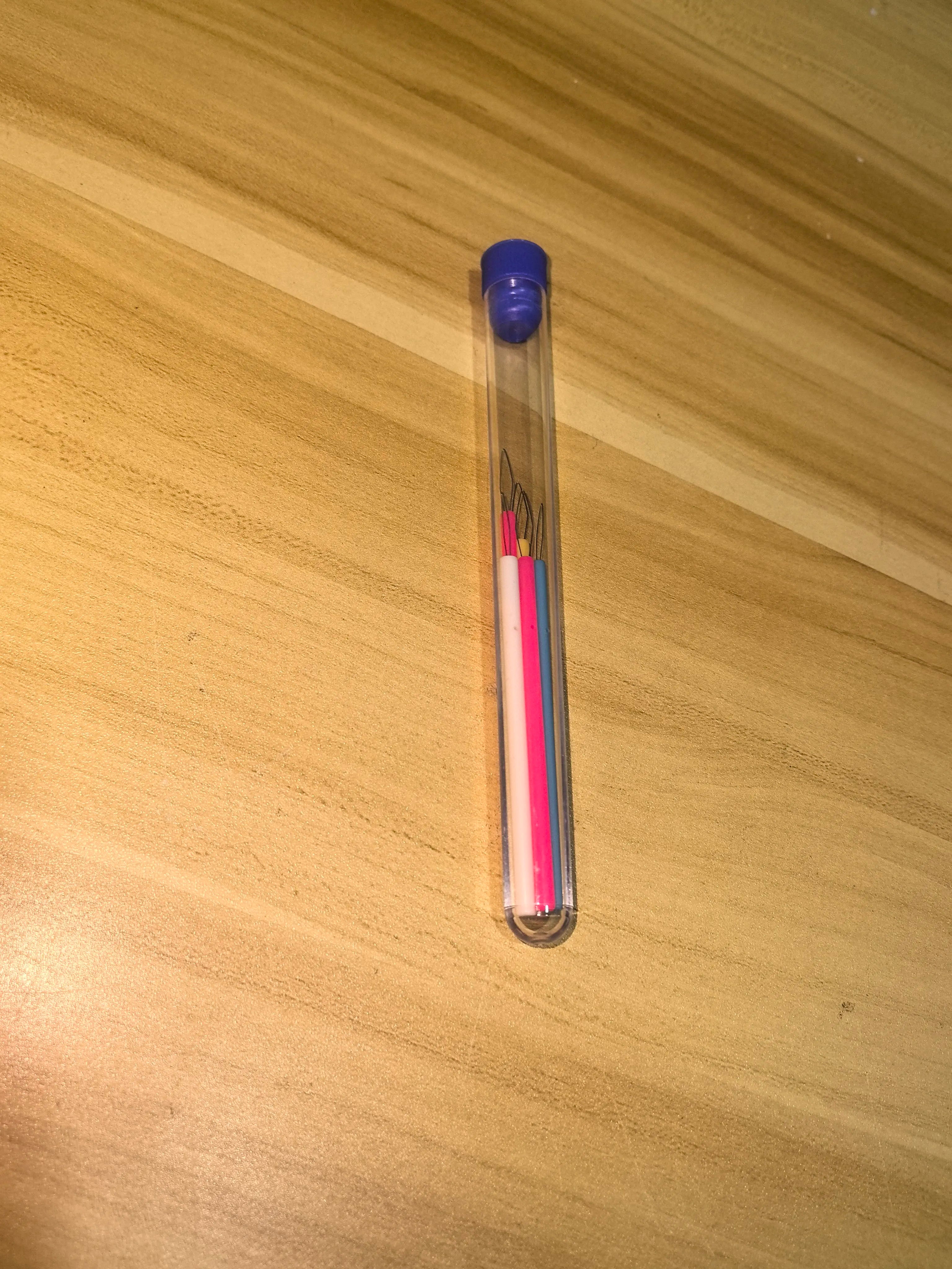 Multi-Color Cylindrical Needle Threader Tool for Sewing Beading - Durable Plastic Easy T detail view