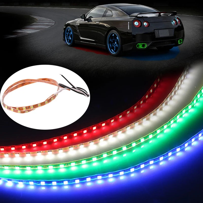 2PCS Car LED Strip Lights 45cm 1210 45SMD | Waterproof Auto Atmosphere Decorative L additional angle