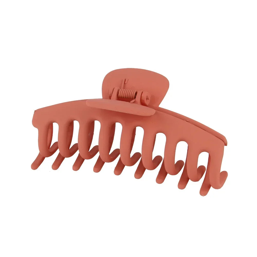 Korean Solid Large Hair Claws Elegant Frosted Acrylic Hair Clips Hairpins Barrettes Headwear for Women Girls Hair Accessories