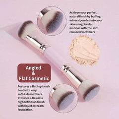 4pcs Basic Makeup Brushes Set with Box | Dual-ended Travel Kit for Beginners close-up view