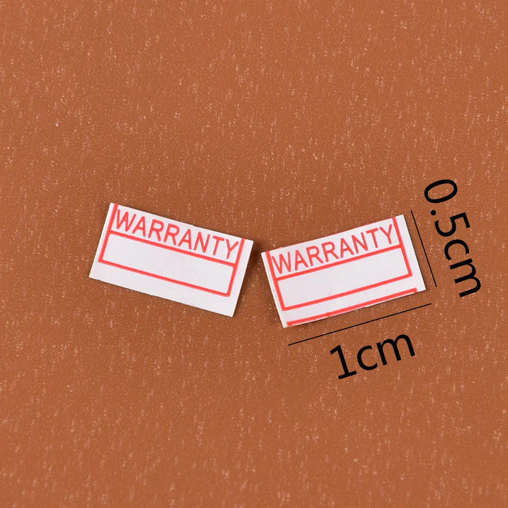 1000pcs/pack Warranty Void If Removed Sticker Security Seal Red Color Rectangle Shape Fragile Label