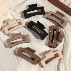 4pcs matte acrylic anti-slip shark clips | women’s hairpins | set of hair accessories alternate view